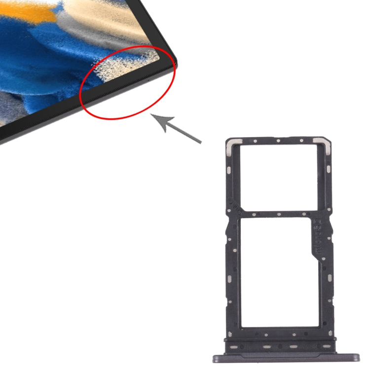 For Samsung Galaxy Tab A8 10.5 2021 SM-X200/X205 SIM Card Tray + SIM Card Tray / Micro SD Card Tray, For Samsung Galaxy Tab A8 10.5 2021