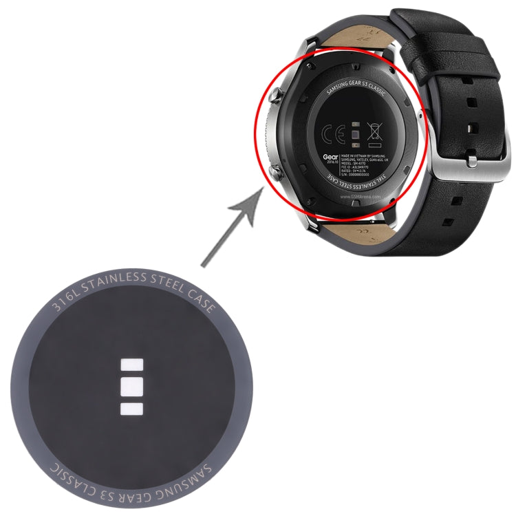 Back Glass Lens For Samsung Gear S3 Classic SM-R770, SM-R770