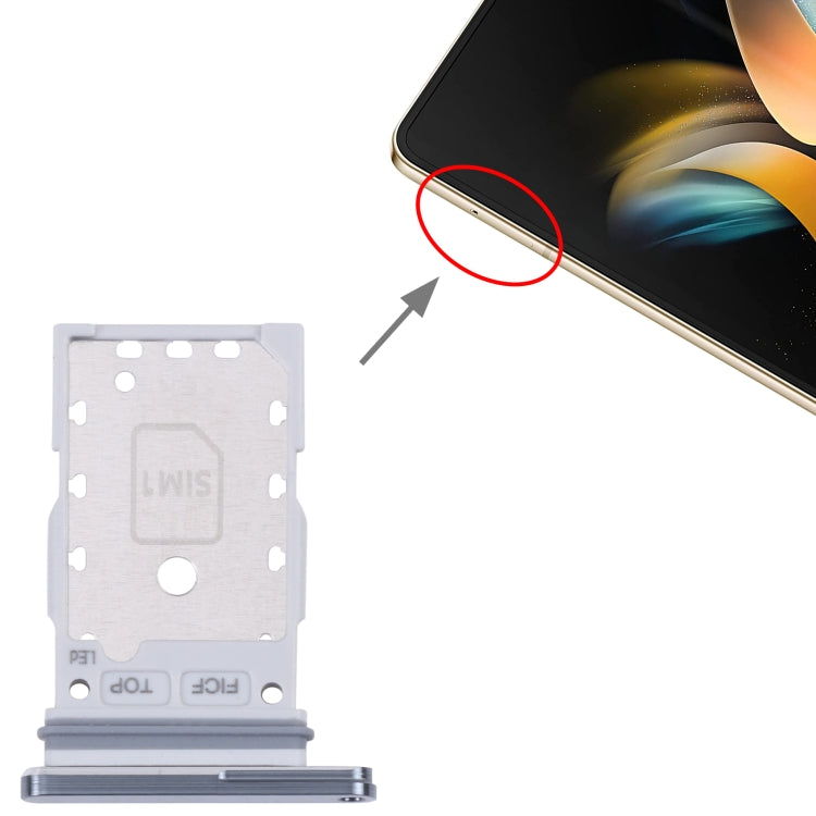 For Samsung Galaxy Z Fold4 SM-F936B Original SIM Card Tray + SIM Card Tray, For Samsung Galaxy Z Fold4