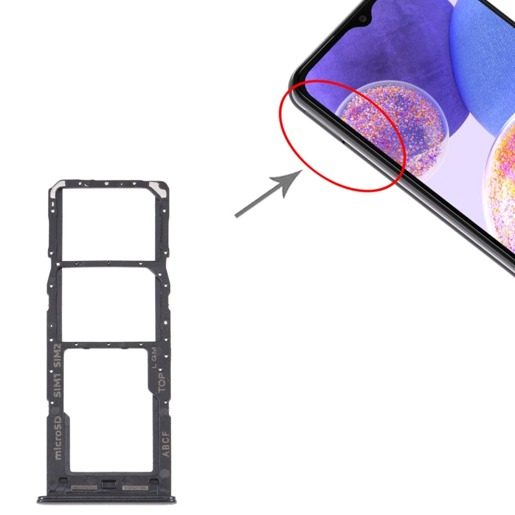For Samsung Galaxy A23 5G SM-A236B Original SIM Card Tray + SIM Card Tray + Micro SD card tray, For Samsung Galaxy A23 5G
