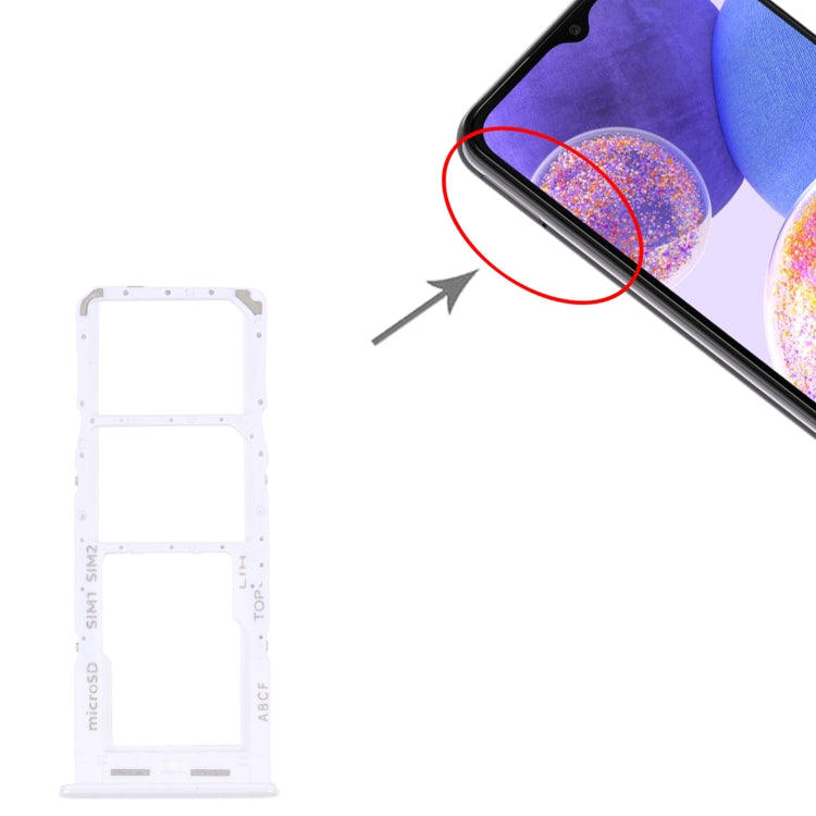 For Samsung Galaxy A23 5G SM-A236B Original SIM Card Tray + SIM Card Tray + Micro SD card tray, For Samsung Galaxy A23 5G