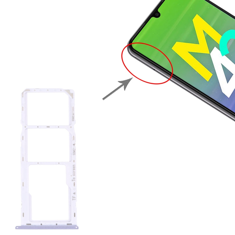 For Samsung Galaxy M42 5G SM-A436B Original SIM Card Tray + SIM Card Tray + Micro SD card tray, For Samsung Galaxy M42 5G