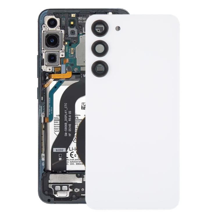 For Samsung Galaxy S23+ SM-S916B OEM Glass Battery Back Cover with Camera Lens Frame, For Samsung Galaxy S23+(with Camera Cover)