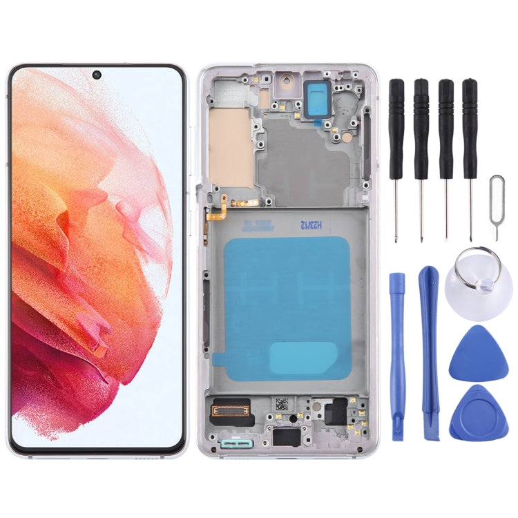 For Samsung Galaxy S21 5G SM-G991 TFT LCD Screen Digitizer Full Assembly with Frame, For Samsung Galaxy S21 5G