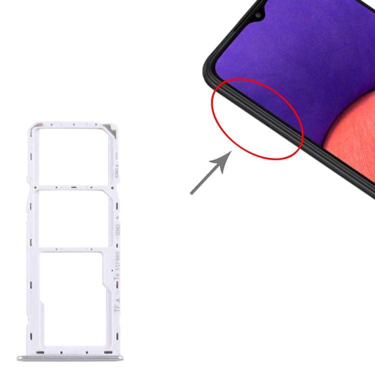For Samsung Galaxy A22 5G SM-A226B Original SIM Card Tray + SIM Card Tray + Micro SD Card Tray