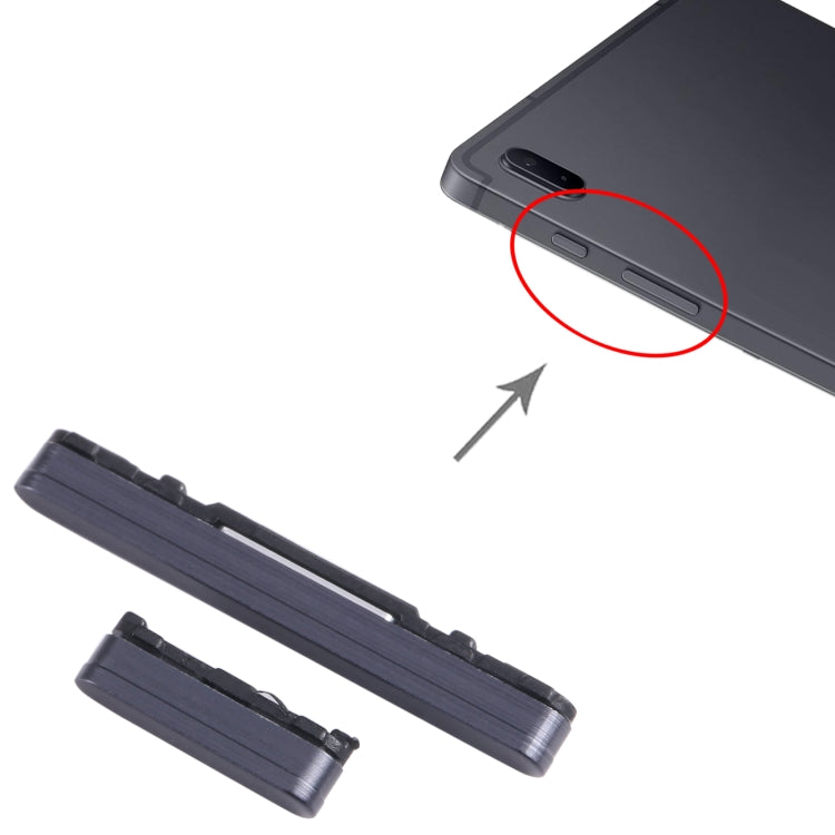 For Samsung Galaxy Tab S7 FE SM-T730/T733/T736B/T735 Original 1set Power Button + Volume Control Button, For Samsung Galaxy Tab S7 FE