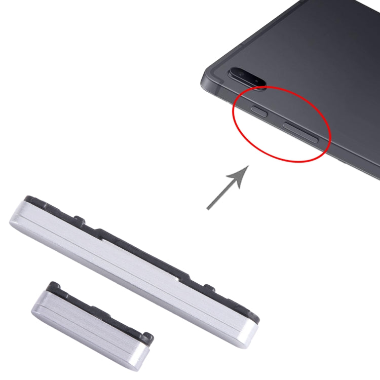 For Samsung Galaxy Tab S7 FE SM-T730/T733/T736B/T735 Original 1set Power Button + Volume Control Button