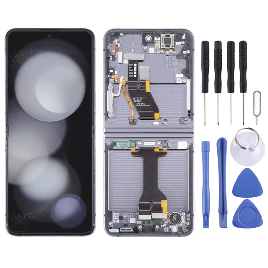 Pantalla LCD original con digitalizador y marco para Samsung Galaxy Z Flip5 SM-F731.