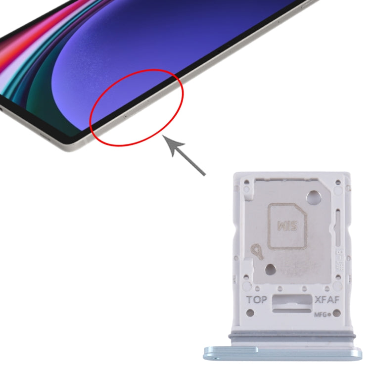 For Samsung Galaxy Tab S9 Ultra 5G SM-X916 Original SIM + Micro SD Card Tray