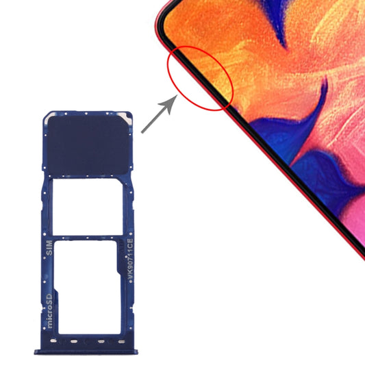 For Galaxy A10 SIM Card Tray + Micro SD Card Tray, For Samsung Galaxy A10(single), For Galaxy A10(single), For Samsung Galaxy A10(Single)
