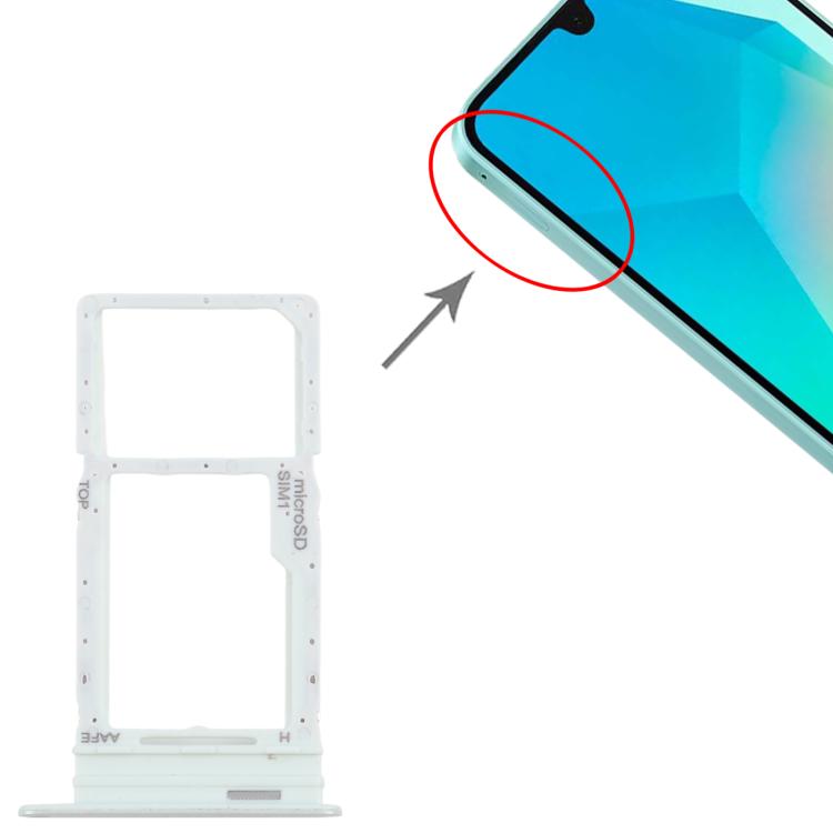 For Samsung Galaxy A16 SM-A165F Original SIM Card Tray + Micro SD Card Tray