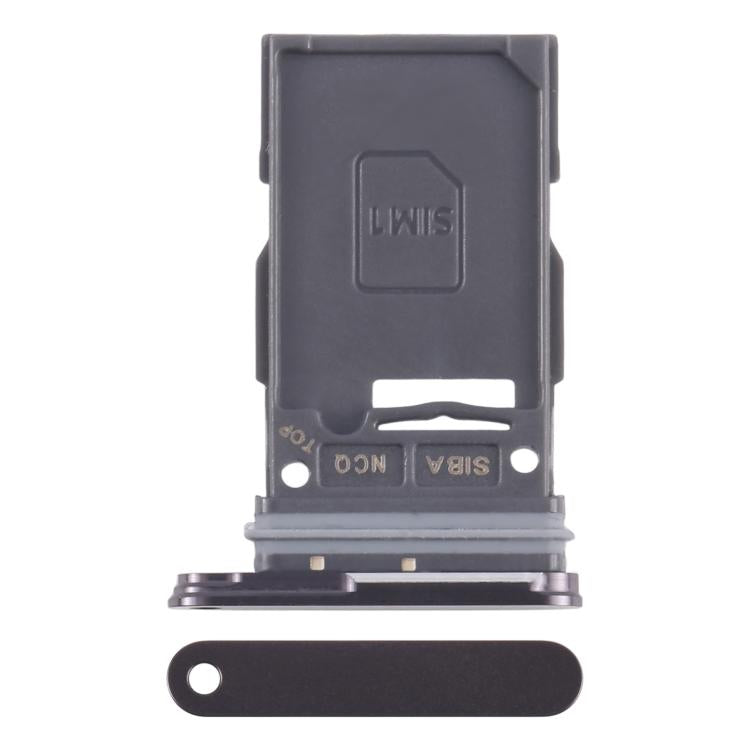 Tiroir de carte SIM d'origine pour Samsung Galaxy S24 SM-S921B (carte unique)