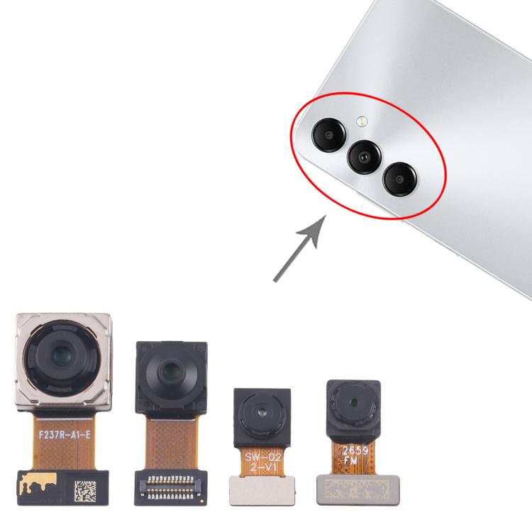 For Samsung Galaxy A05s SM-A057F Original Camera Set (Depth + Macro + Back Camera + Front Camera), For Samsung Galaxy A05s(Original)