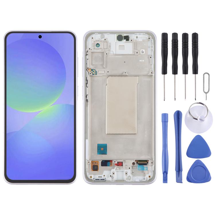 For Samsung Galaxy A36 SM-A366B Original LCD Screen Digitizer Full Assembly with Frame