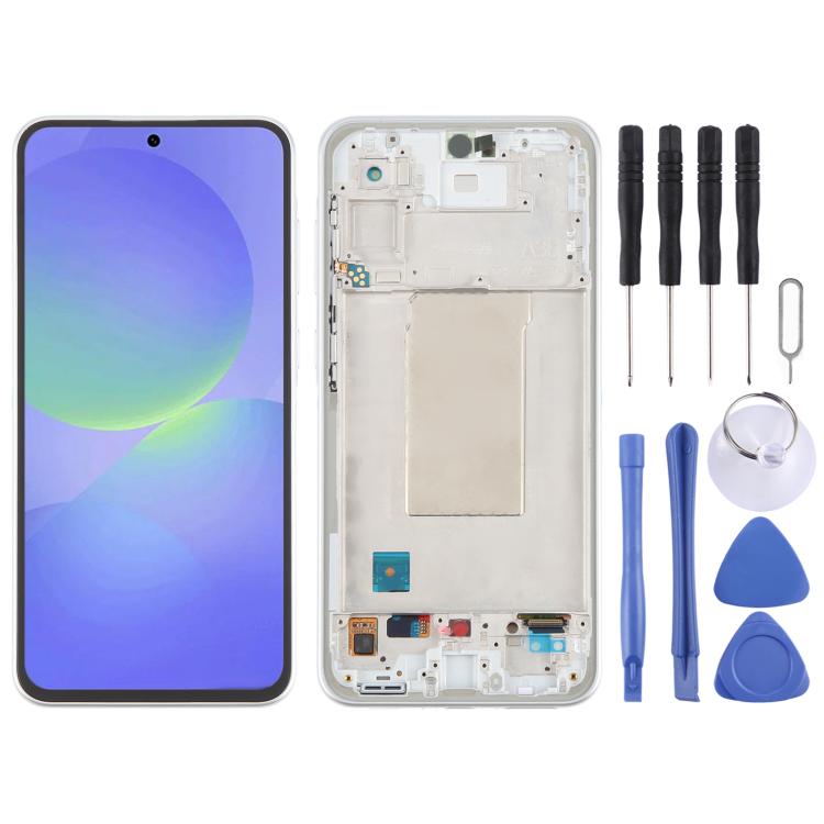 For Samsung Galaxy A36 SM-A366B Original LCD Screen Digitizer Full Assembly with Frame