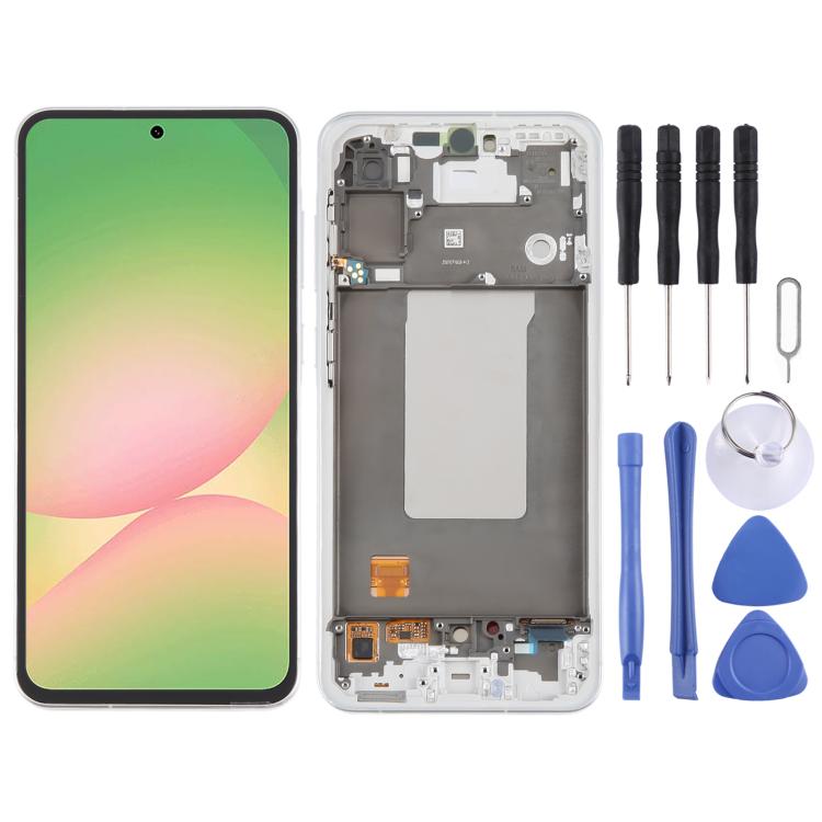 For Samsung Galaxy A56 SM-A566B Original LCD Screen Digitizer Full Assembly with Frame, For Samsung Galaxy A56(Original)