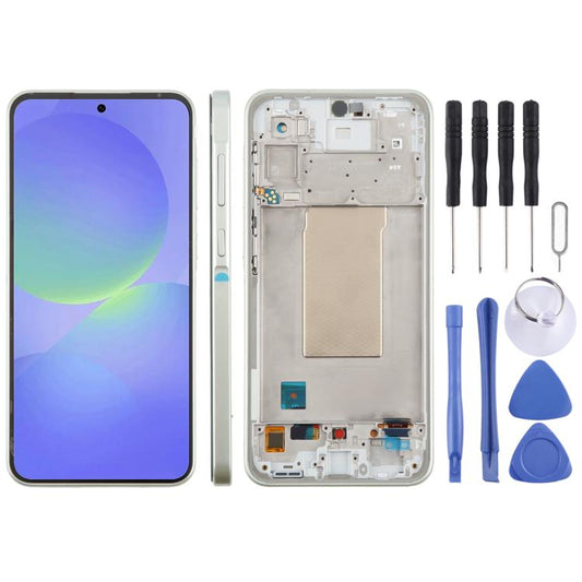 For Samsung Galaxy A36 SM-A366B 6.67 inch OLED LCD Screen Digitizer Full Assembly with Frame, For Galaxy A36