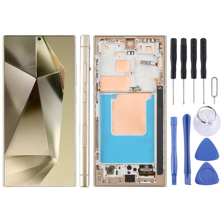 For Samsung Galaxy S24 Ultra SM-S928B 6.72 inch TFT LCD Screen Digitizer Full Assembly with Frame, Not Supporting Fingerprint Identification