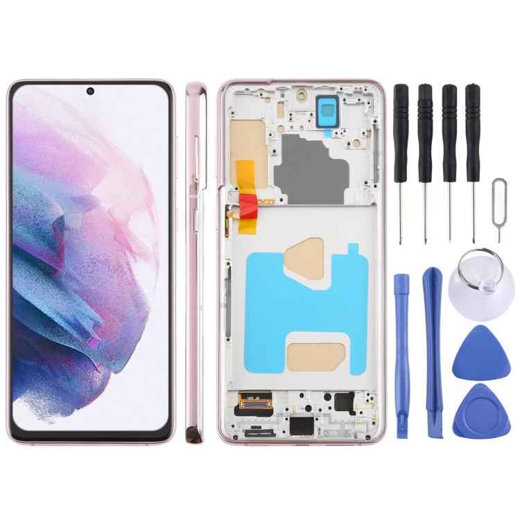 For Samsung Galaxy S21+ SM-G996B 6.58 inch TFT LCD Screen Digitizer Full Assembly with Frame, Not Supporting Fingerprint Identification