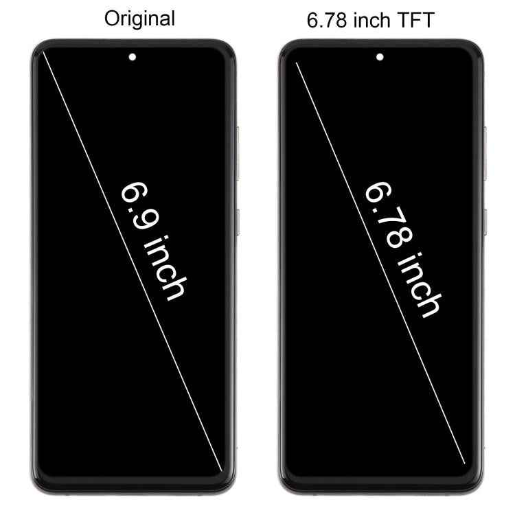 For Samsung Galaxy S20 Ultra SM-G988B 6.78 inch TFT LCD Screen Digitizer Full Assembly with Frame, Not Supporting Fingerprint Identification