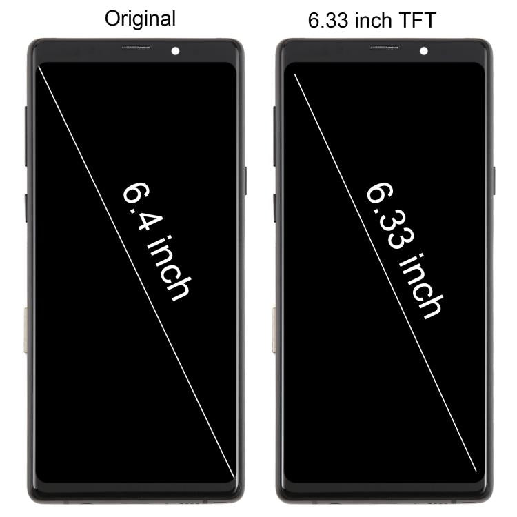 For Samsung Galaxy Note9 SM-N960F 6.33 inch TFT LCD Screen Digitizer Full Assembly with Frame, For Samsung Galaxy Note9 SM-N960F 6.33 inch
