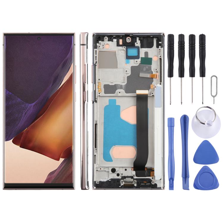 For Samsung Galaxy Note20 Ultra SM-N986B 6.72 inch TFT LCD Screen Digitizer Full Assembly with Frame, Not Supporting Fingerprint Identification