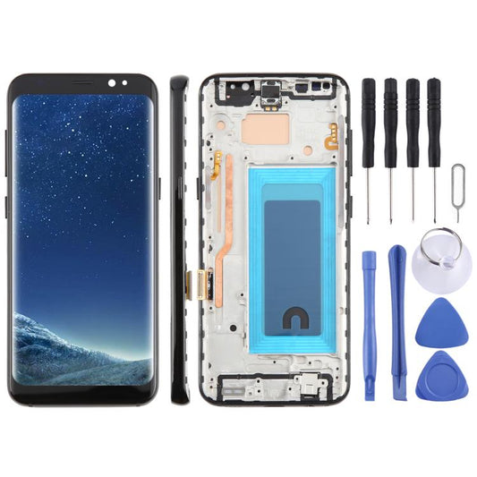 For Samsung Galaxy S8 SM-G950F 5.7 inch TFT LCD Screen Digitizer Full Assembly with Frame, For Samsung Galaxy S8 SM-G950F 5.7 inch (Not Fingerprint)