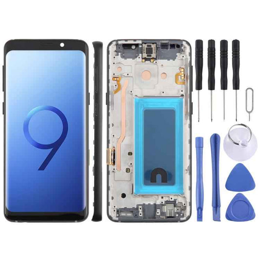 For Samsung Galaxy S9 SM-G960F 5.7 inch TFT LCD Screen Digitizer Full Assembly with Frame
