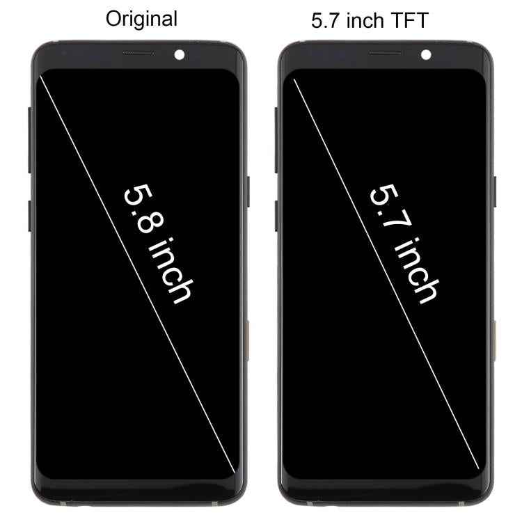 For Samsung Galaxy S9 SM-G960F 5.7 inch TFT LCD Screen Digitizer Full Assembly with Frame