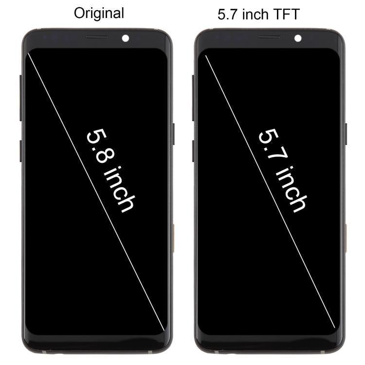 For Samsung Galaxy S9 SM-G960F 5.7 inch TFT LCD Screen Digitizer Full Assembly with Frame