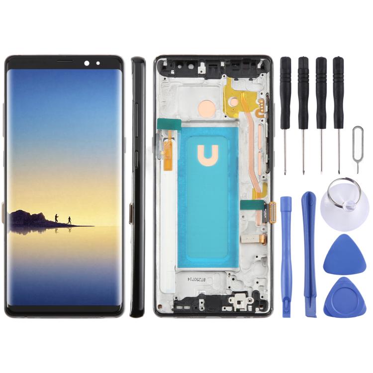 For Samsung Galaxy Note8 SM-N950F 6.25 inch TFT LCD Screen Digitizer Full Assembly with Frame, For Samsung Galaxy Note 8 SM-N950F 6.25 inch (Not Fingerprint)