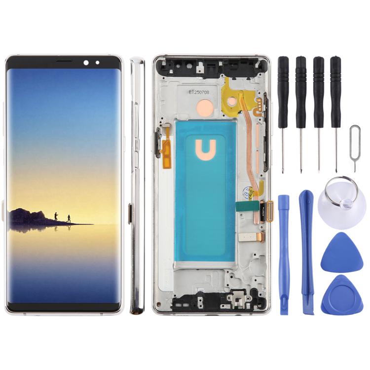 For Samsung Galaxy Note8 SM-N950F 6.25 inch TFT LCD Screen Digitizer Full Assembly with Frame