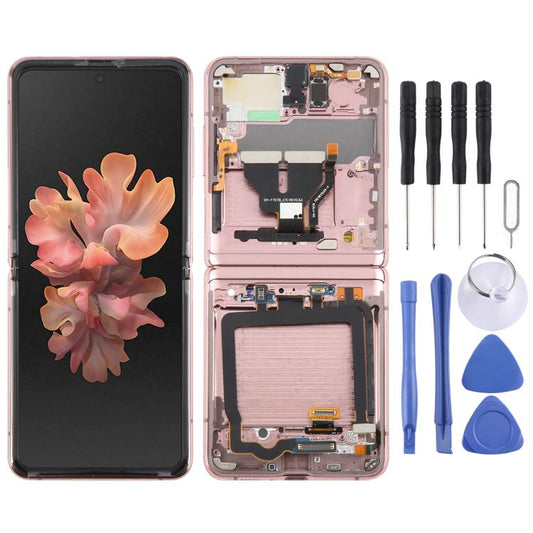 For Samsung Galaxy Z Flip 5G SM-F707 LCD Screen Digitizer Full Assembly with Frame, For Samsung Galaxy Z Flip 5G