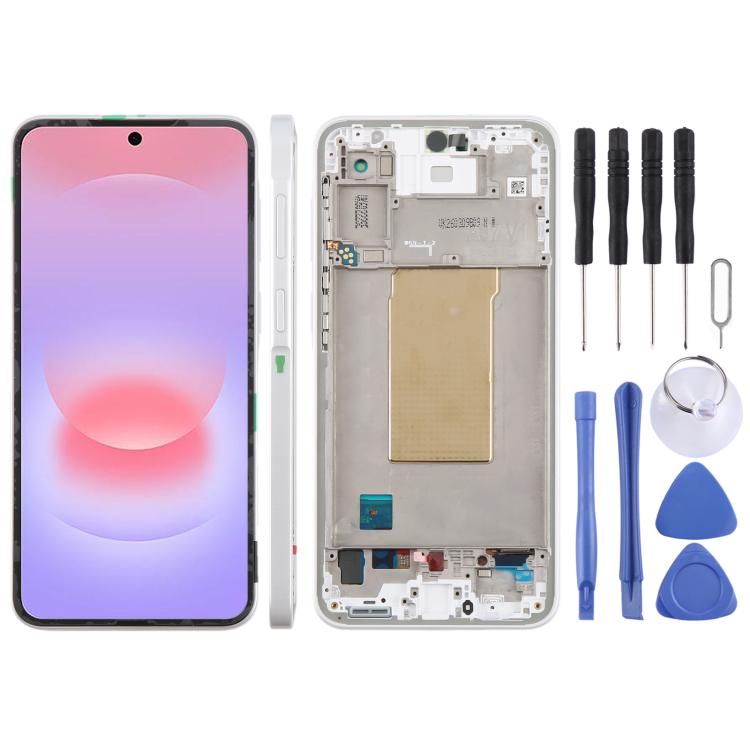 For Galaxy A37 SM-A376B Original LCD Screen Digitizer Full Assembly with Frame, For Galaxy A37(Original)