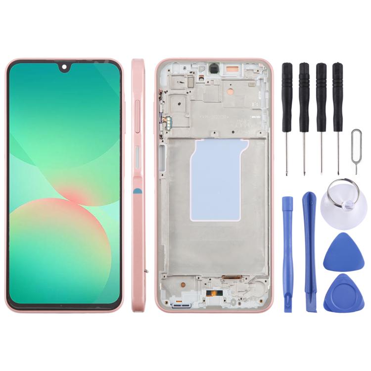 For Galaxy A26 SM-A266B Original LCD Screen Digitizer Full Assembly with Frame, For Galaxy A26(Original)