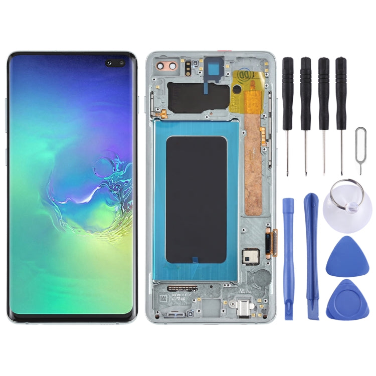 LCD Screen and Digitizer Full Assembly with Frame for Samsung Galaxy S10+, For Samsung Galaxy S10+ - BSPART