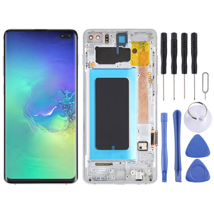 LCD Screen and Digitizer Full Assembly with Frame for Samsung Galaxy S10+, For Samsung Galaxy S10+ - BSPART
