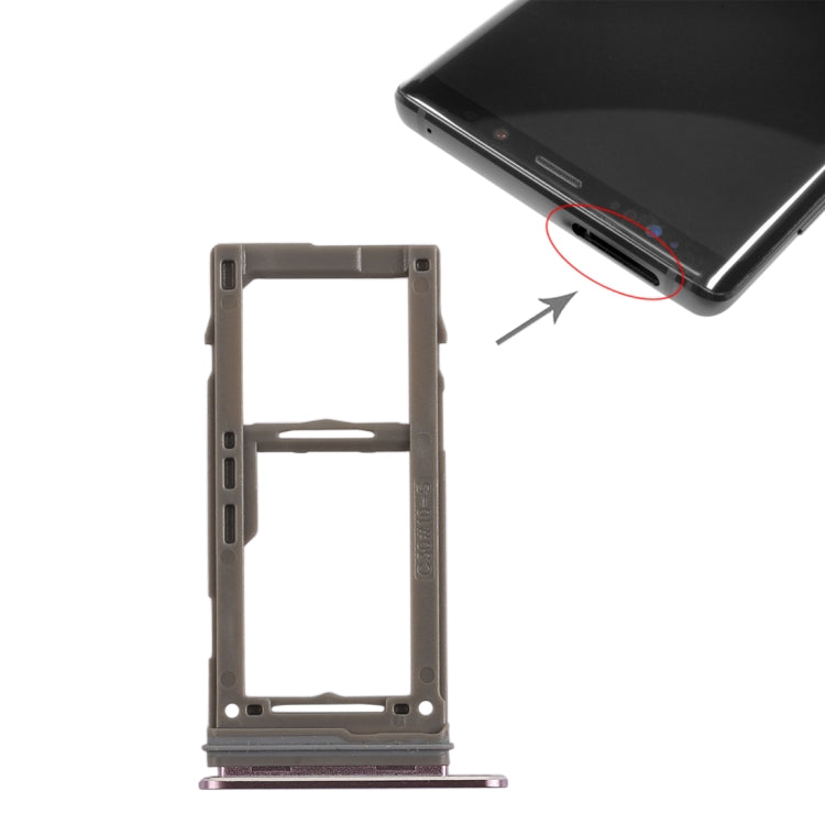 For Galaxy Note9 SIM Card Tray +  Micro SD Card Tray, Galaxy Note9 (Single Card), For Samsung Galaxy Note9 (Single)