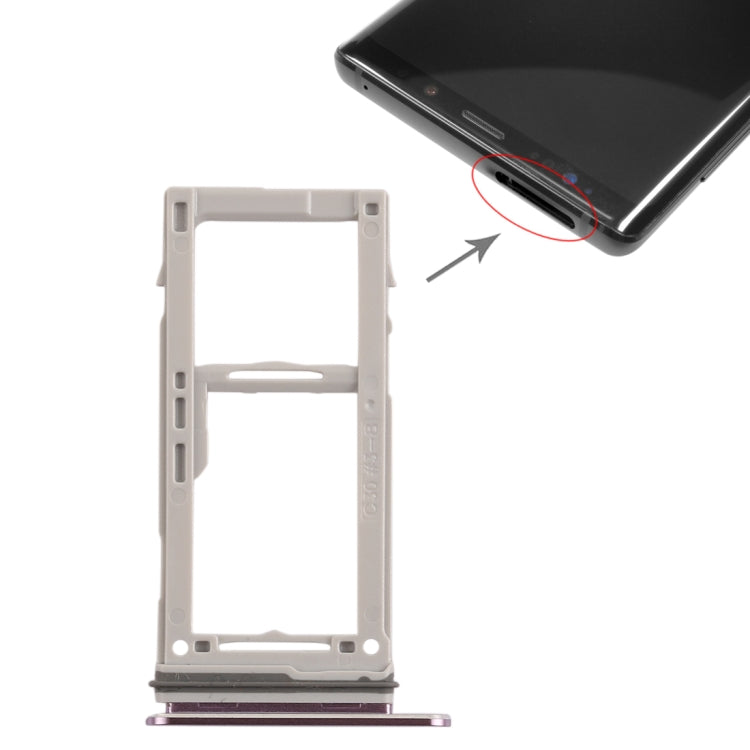 Bandeja para tarjeta SIM + bandeja para tarjeta SIM/bandeja para tarjeta Micro SD para Galaxy Note9, Samsung Galaxy Note9, Galaxy Note9