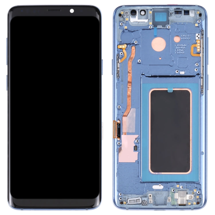 LCD Screen and Digitizer Full Assembly with Frame for Galaxy S9 / G960F / DS / G960U / G960W / G9600