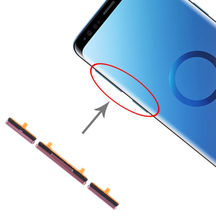 For Galaxy S9 / Galaxy S9+ 10 Set Side Keys, For Samsung Galaxy S9 / S9+, For Galaxy S9 / S9+
