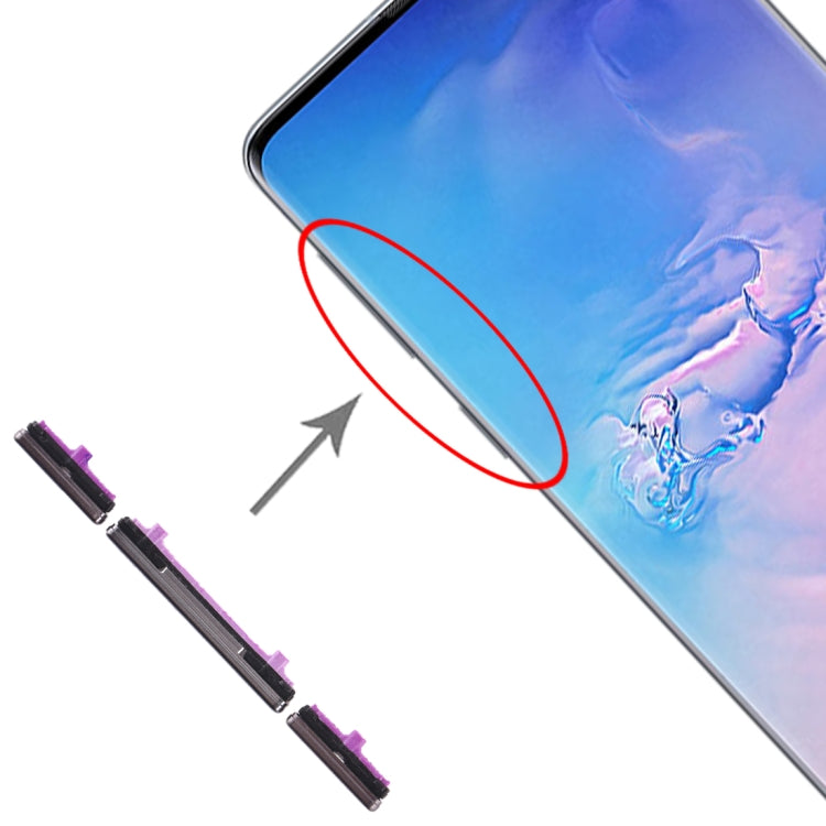 For Galaxy S10 / Galaxy S10+ 10 Set Side Keys, For Galaxy S10 / S10+, For Samsung Galaxy S10 / S10+, For Galaxy S10 / S10+ (Green), For Galaxy S10 / S10+ (Pink)