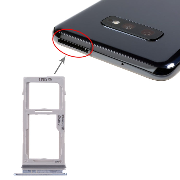 For Galaxy S10+ / S10 / S10e SIM Card Tray + SIM Card Tray / Micro SD Card Tray, For Samsung Galaxy S10+(Double), For Galaxy S10+(2 SIM), For Samsung Galaxy S10+(Dual), For Galaxy S10+(Double SIM) - BSPART