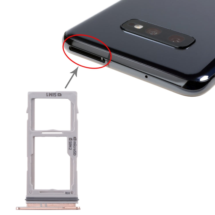 For Galaxy S10+ / S10 / S10e SIM Card Tray + SIM Card Tray / Micro SD Card Tray, For Samsung Galaxy S10+(Double), For Galaxy S10+(2 SIM), For Samsung Galaxy S10+(Dual), For Galaxy S10+(Double SIM) - BSPART