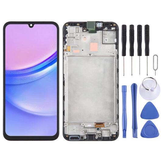 For Samsung Galaxy A15 4G SM-A155F Original LCD Screen Digitizer Full Assembly with Frame, For Samsung Galaxy A15 4G