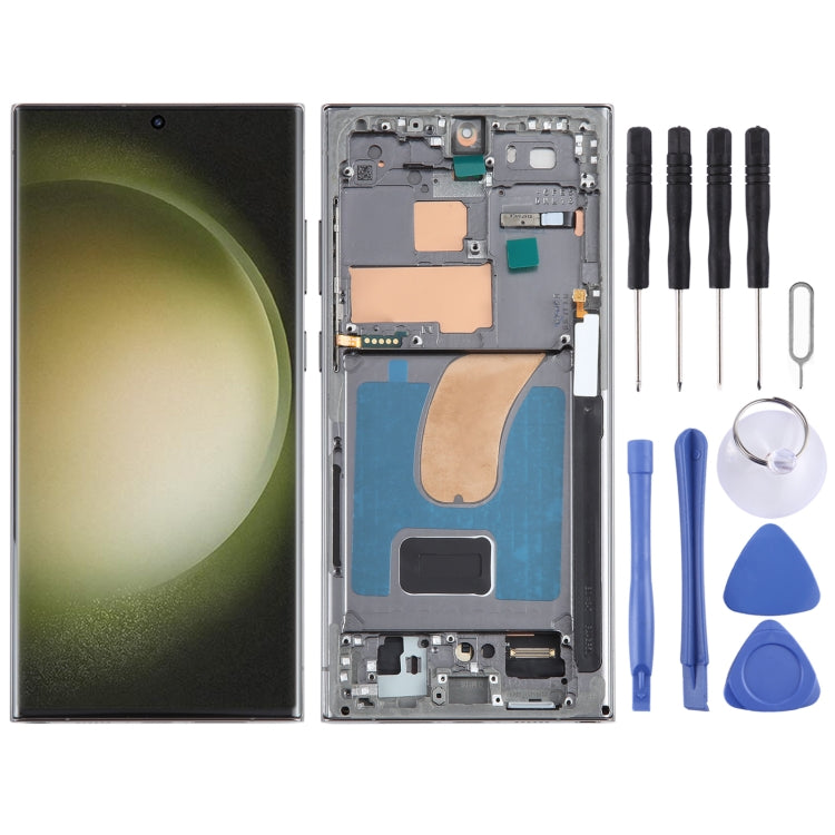 Écran LCD d'origine complet avec châssis pour Samsung Galaxy S23 Ultra SM-S918B