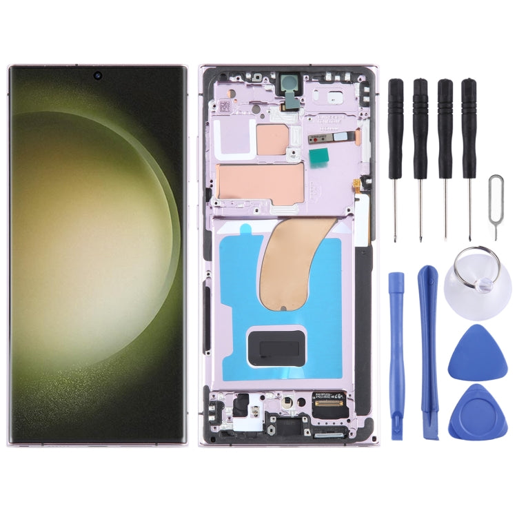Écran LCD d'origine complet avec châssis pour Samsung Galaxy S23 Ultra SM-S918B