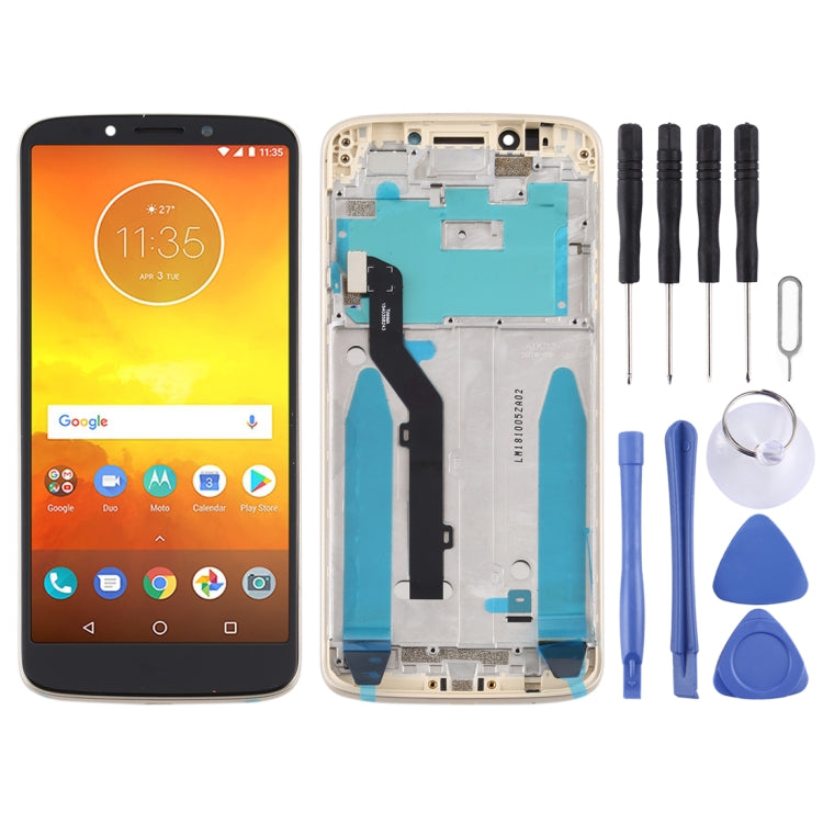 LCD Screen and Digitizer Full Assembly With Frame for Motorola Moto E5/ G6 Play(Brazil), For Moto E5, For Moto E5(Grey), For Moto E5(Gold)