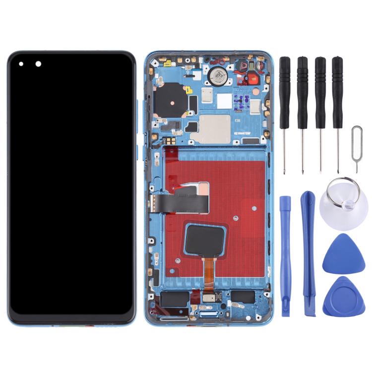 Pantalla LCD y digitalizador completo con marco para Huawei P40