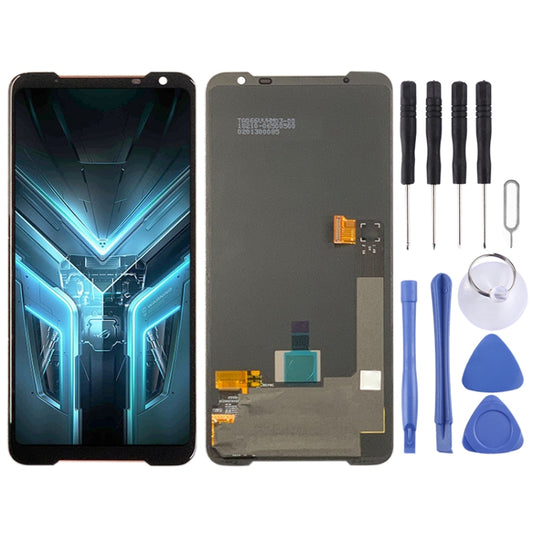 AMOLED Material LCD Screen and Digitizer Full Assembly for Asus ROG Phone 3 ZS661KS, For Asus ROG Phone 3 ZS661KS